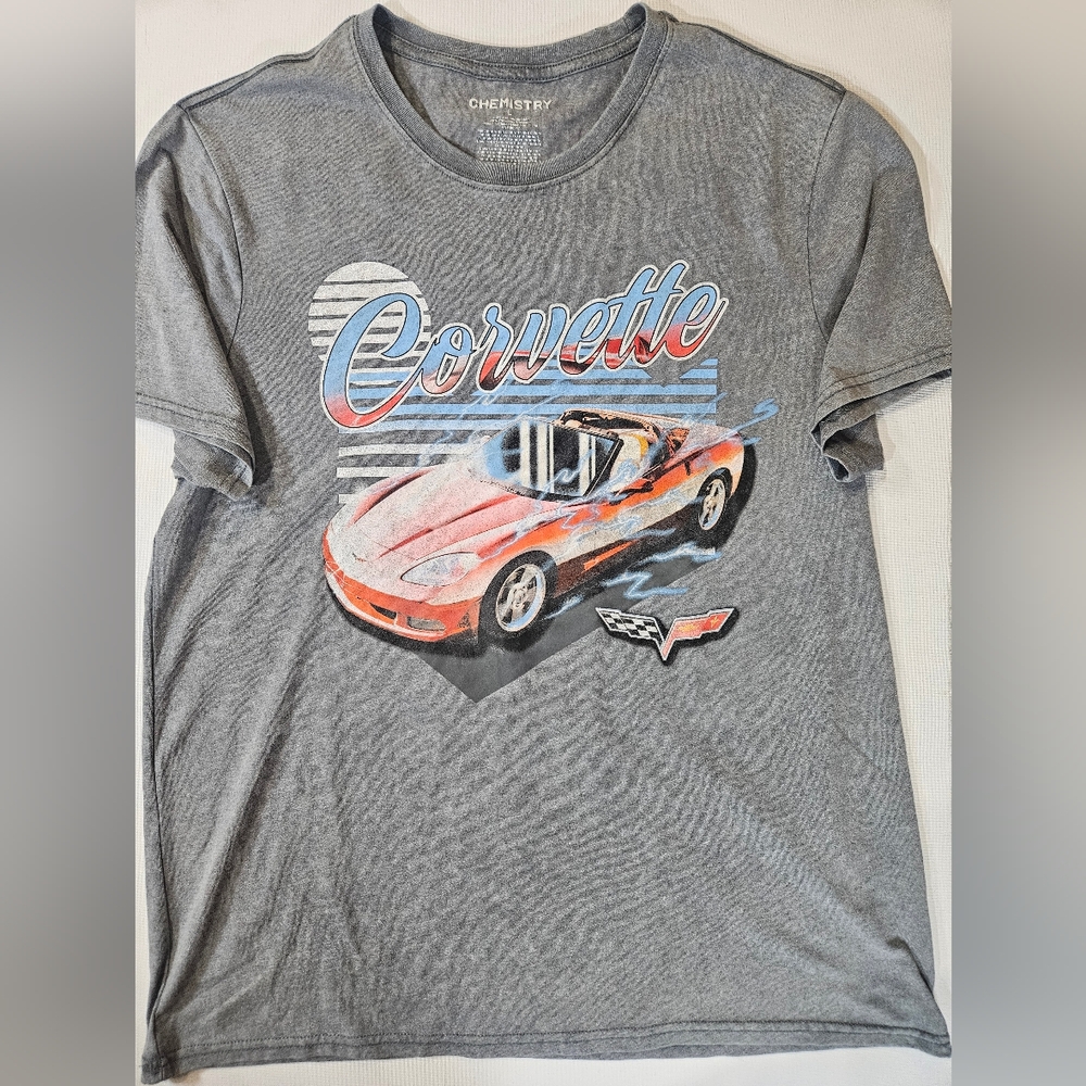 Chevy‎ Corvette T-shirt Mens Large Chemistry Chevrolet Distressed Collectors Tee